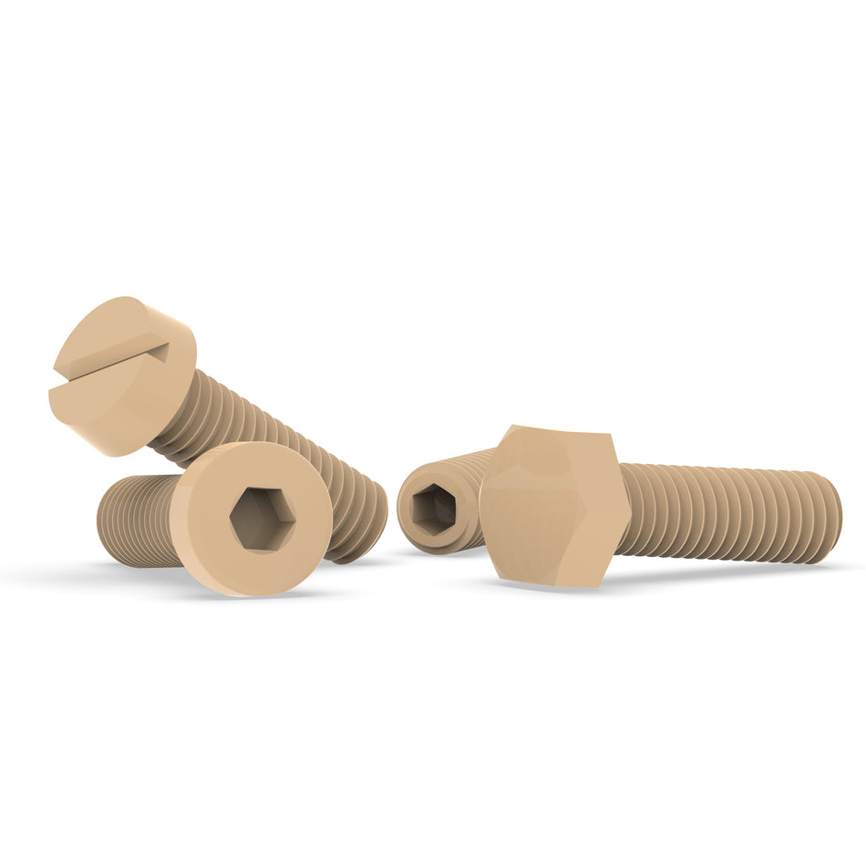 Polyether Ether Ketone (PEEK) Custom Manufactured Screws