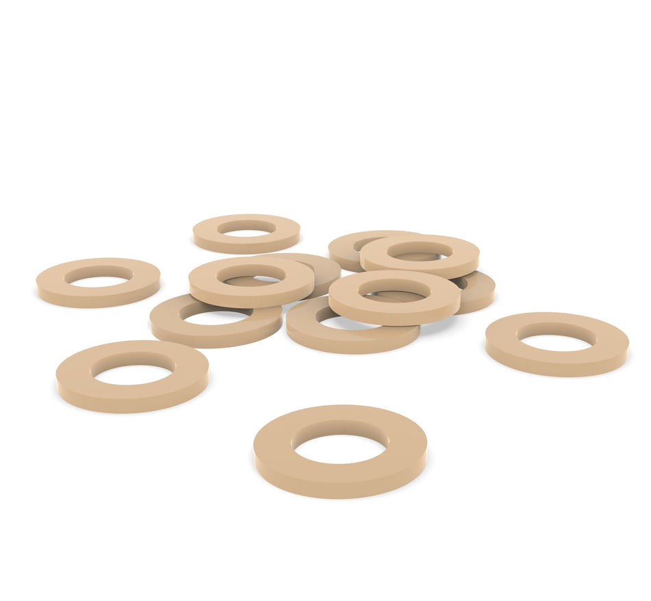 Polyether Ether Ketone (PEEK) Custom Manufactured Washers