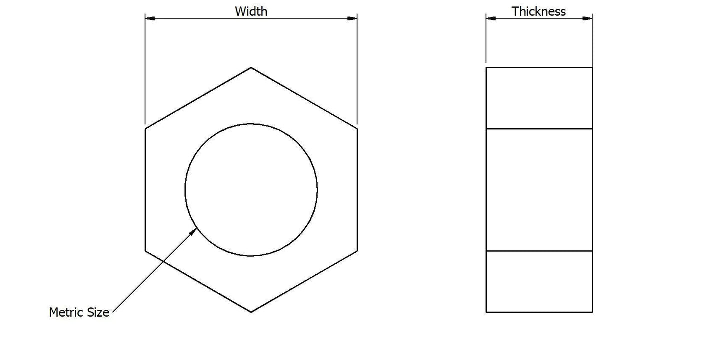 Polymer Hexagon Nuts