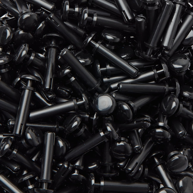 Polyamide PA46 (Nylon) Push Rivet - Black