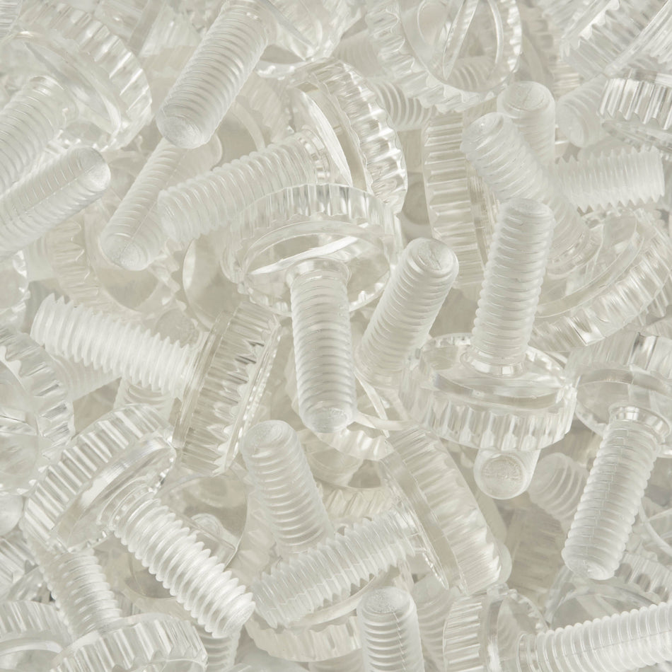 Polycarbonate Thumb Screw (Transparent) - DIN 653
