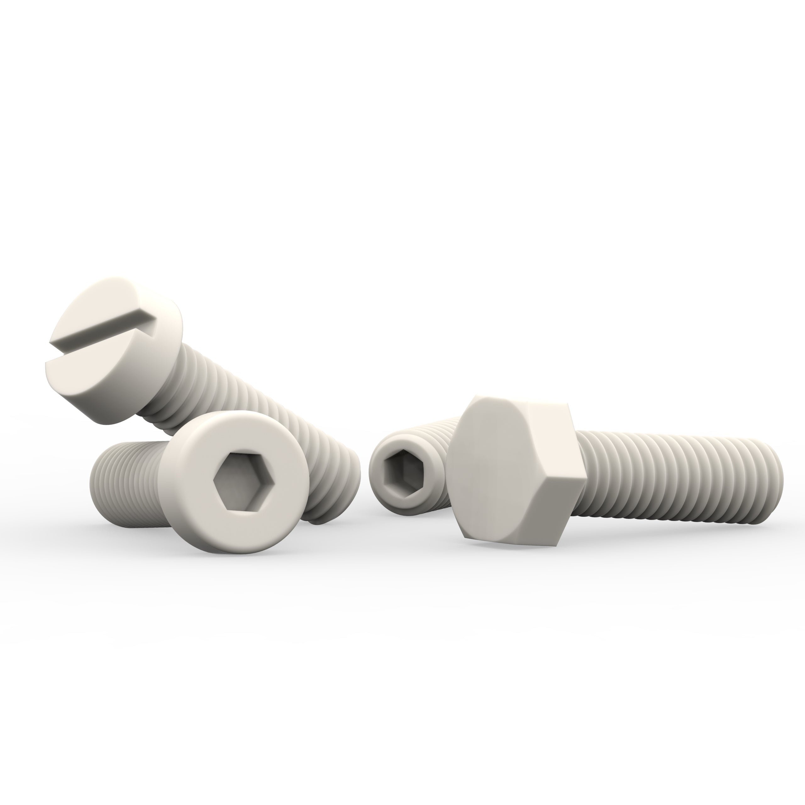 Ceramic Custom Manufactured Screws – High Performance Polymer