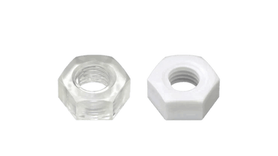 Polycarbonate Hexagon Nuts - High Performance Polymer-Plastic Fastener Components