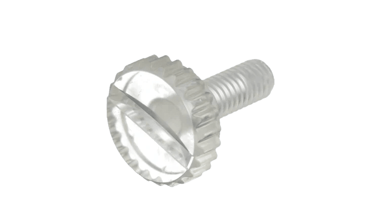 Polycarbonate Thumb Screw (Transparent) - High Performance Polymer-Plastic Fastener Components